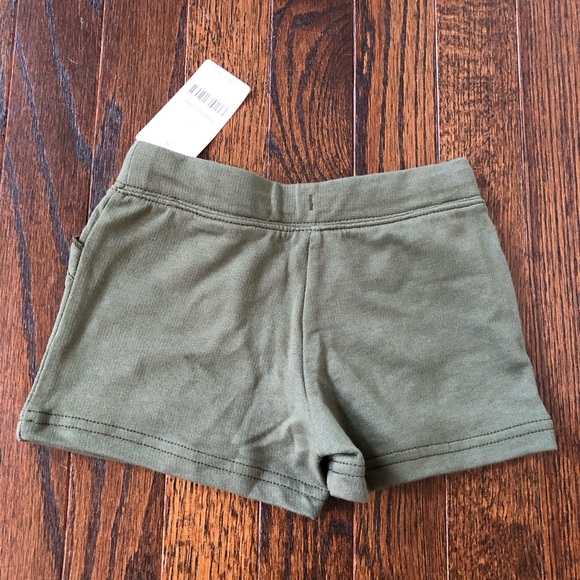 *NWT* Carter’s Girls 2/2T Olive Green Cotton Shorts w/Pockets & Waistband - Picture 4 of 6